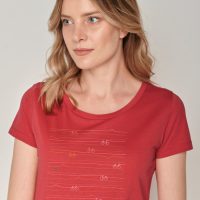 GREENBOMB Bike Mountain Lines Loves – T-Shirt für Damen
