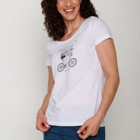 GREENBOMB Bike Signpost Loves  – T-Shirt für Damen