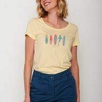 GREENBOMB Lifestyle Shark Loves  – T-Shirt für Damen
