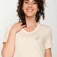 GREENBOMB Animal Seagull Zigzag Petite  – T-Shirt für Damen