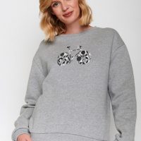 GREENBOMB Bike Flowers Canty  – Sweatshirt für Damen