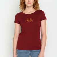 GREENBOMB Bike Pixel Lines Loves – T-Shirt für Damen