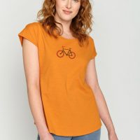 GREENBOMB Bike Pixel Lines Cool – T-Shirt für Damen