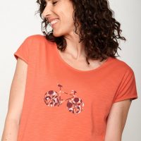 GREENBOMB Bike Flowers Cool  – T-Shirt für Damen