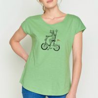 GREENBOMB Bike Peace Frog Cool – T-Shirt für Damen