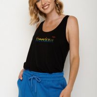 GREENBOMB Politics Freedom Rainbow Stay  – Top für Damen