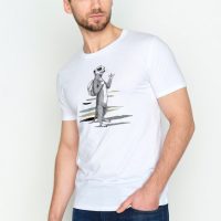 GREENBOMB Animal Meerkat Guide – T-Shirt für Herren