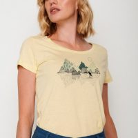GREENBOMB Nature Rock Bird Loves  – T-Shirt für Damen