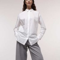 LANIUS Lange Bluse aus Bio-Baumwolle