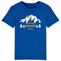 DüsselGreen Camper, Wohnwagen, Berge, Vanlife Tshirt aus Bio Baumwolle