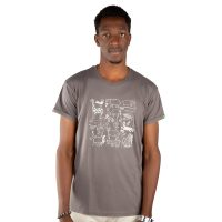 Kipepeo-Clothing Herren Print T-Shirt aus Bio-Baumwolle „Serengeti“