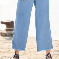 Deerberg Luftige Culotte Hose im Jeans-Look | TENCEL –