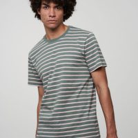 recolution Herren T-Shirt gestreift aus weicher Baumwolle (Bio) | T-Shirt CACAO STRIPES