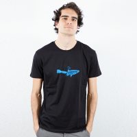 Spangeltangel T-Shirt, „Dosenfisch“, Männershirt, Siebdruck, Fischmotiv