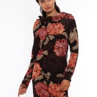 LASALINA 4inONE Blumenkleid & Pullover in Einem! aus Bio Baumwolle