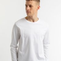 Rotholz Basic Langarm T-Shirt aus Bio-Baumwolle
