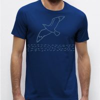 Picopoc Möwe / Möwen T-Shirt für Männer in blau