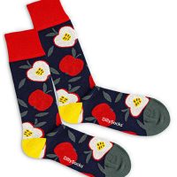 DillySocks Socken mit Äpfel aus Biobaumwoll-Mix