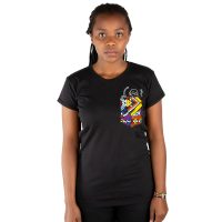 Kipepeo-Clothing Damen T-Shirt aus Bio-Baumwolle mit Brusttasche NYANI Made in Kenya