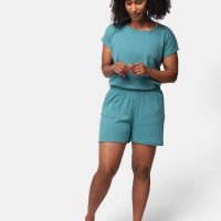 greenjama Damen Short aus Derby-Rib, GOTS-zertifiziert