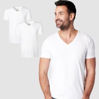 SKOT Fashion Nachhaltige T-Shirt 2-pack / Herren / V-neck / Weiß oder Schwarz