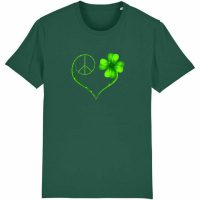 DüsselGreen „Heart of Peace“ Print T-Shirt aus Bio Baumwolle