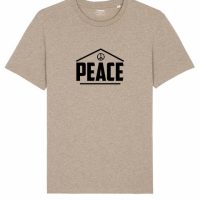 DüsselGreen „House of Peace“ Print T-Shirt aus Bio Baumwolle