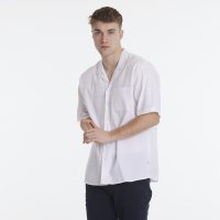 By Garment Makers Hemd – Elmer Linen SS Shirt – aus Bio-Baumwolle & Leinen