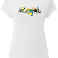 Spangeltangel Damen T-Shirt „Chemnitz“, für Frauen, Stadt, bedruckt