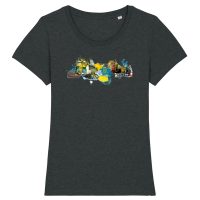 Spangeltangel Damen T-Shirt „Chemnitz“, für Frauen, Stadt, bedruckt