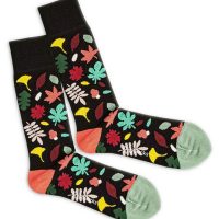 DillySocks Bunte Socken Blätter aus Biobaumwoll-Mix
