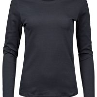 TeeJays Damen Shirt Langarm enger geschnitten Bio – Baumwolle bis 3XL