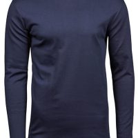 TeeJays Herren Langarm Shirt Taillierter Schnitt geschnitten Rundhals Bio – Baumwolle bis 3XL