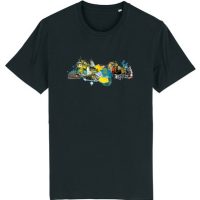 Spangeltangel bedrucktes T-Shirt, Chemnitz, nachhaltig, Stadt, Herren, Stadtansicht, Siebdruck