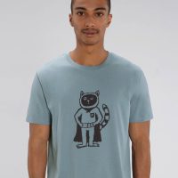 Superkater Karlo / Superheld – päfjes Fair Wear Bio Männer T-Shirt