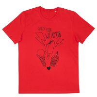 päfjes Choose Your Weapon / Sommer Eis – Fair Wear Männer Bio T-Shirt – Red