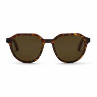 TAKE A SHOT Holz Sonnenbrille für Herren und Damen mit modernem Flattop Design