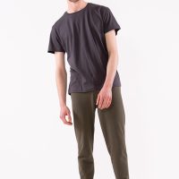 YOIQI Lässiges T-Shirt mit legerem Schnitt aus leichter feiner biologischer Baumwolle