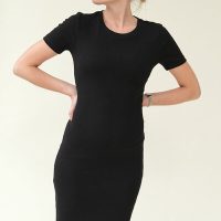 Basic Apparel Kurzes Kleid- Ludmilla SS Dress – aus Bio-Baumwolle