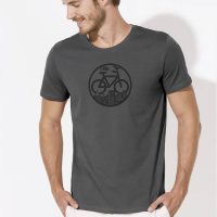 Picopoc Fahrrad / Bike T-Shirt in Grau & Schwarz