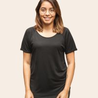 päfjes Basic – Fair gehandeltes Rolled Sleeve Frauen T-Shirt – Modal