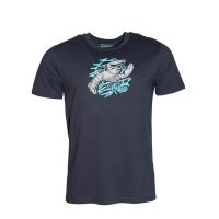 FÄDD Herren T-Shirt Rundhals aus Bio-Baumwolle „Triptic Hummer“ Grau