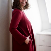 Wolf Mothers Schwangerschaft-freundlich Kleid JANE zum Stillen