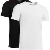 COREBASE Doppelpack / Basic T-Shirt / 100% Baumwolle (Bio) / Rundhals Ausschnitt