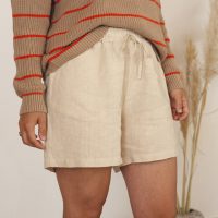 Matona Kurze Hose für Frauen aus Leinen / Simple Shorts
