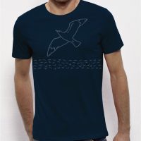 Picopoc Möwe / Möwen T-Shirt für Männer in Navy / Dunkelblau