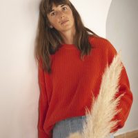 Matona Gestrickter Pullover für Frauen aus Bio-Baumwolle / Everyday Sweater