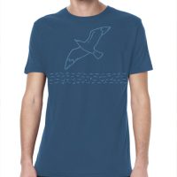 Picopoc Möwe / Möwen Bambus T-Shirt in Blau