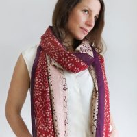 Djian Collection Schal aus Bio-Baumwolle – Twin Blossom