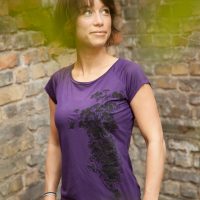 päfjes Pflanzen Kolibri V2 – Fair gehandeltes Tencel Frauen T-Shirt